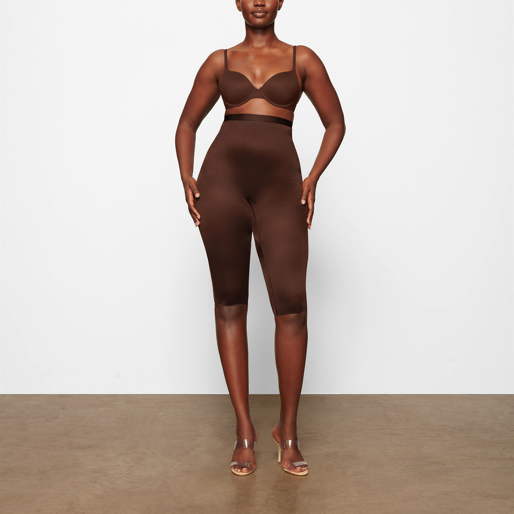 Skims BARELY THERE CROPPED Leggings Chocola | OVY-478501