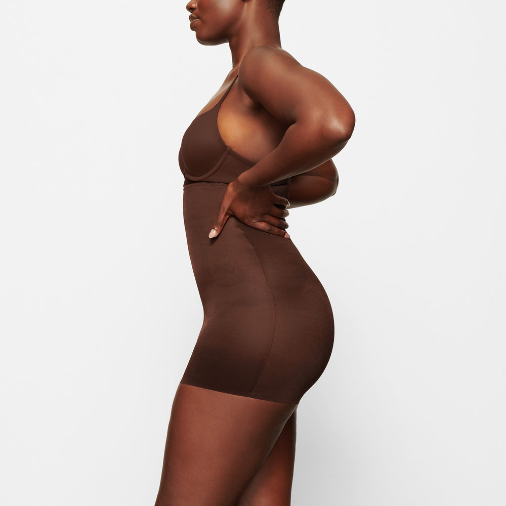 Skims BARELY THERE HIGH WAIST Korte Broek Chocola | YKW-904275