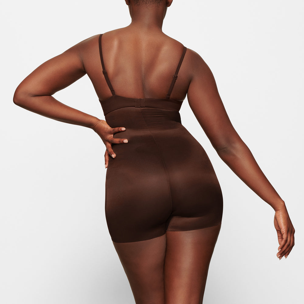 Skims BARELY THERE HIGH WAIST Korte Broek Chocola | YKW-904275