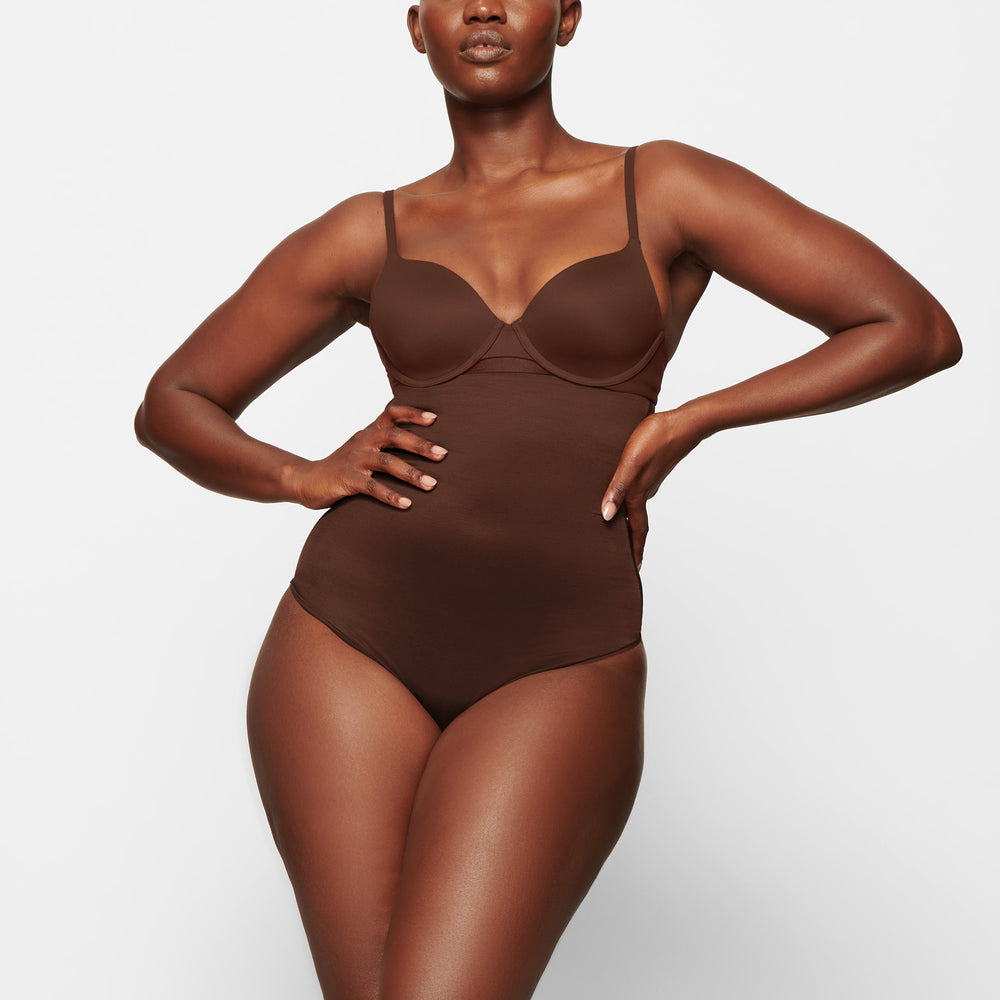 Skims BARELY THERE HIGH WAIST Thong Chocola | CSM-071653