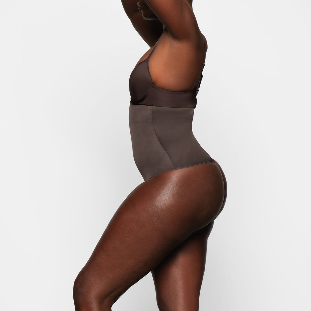 Skims BARELY THERE HIGH WAIST Thong Koffie | KER-241568