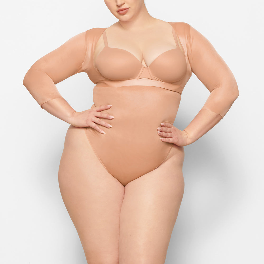 Skims BARELY THERE OPEN Arm Shapewear Beige | KVH-356417