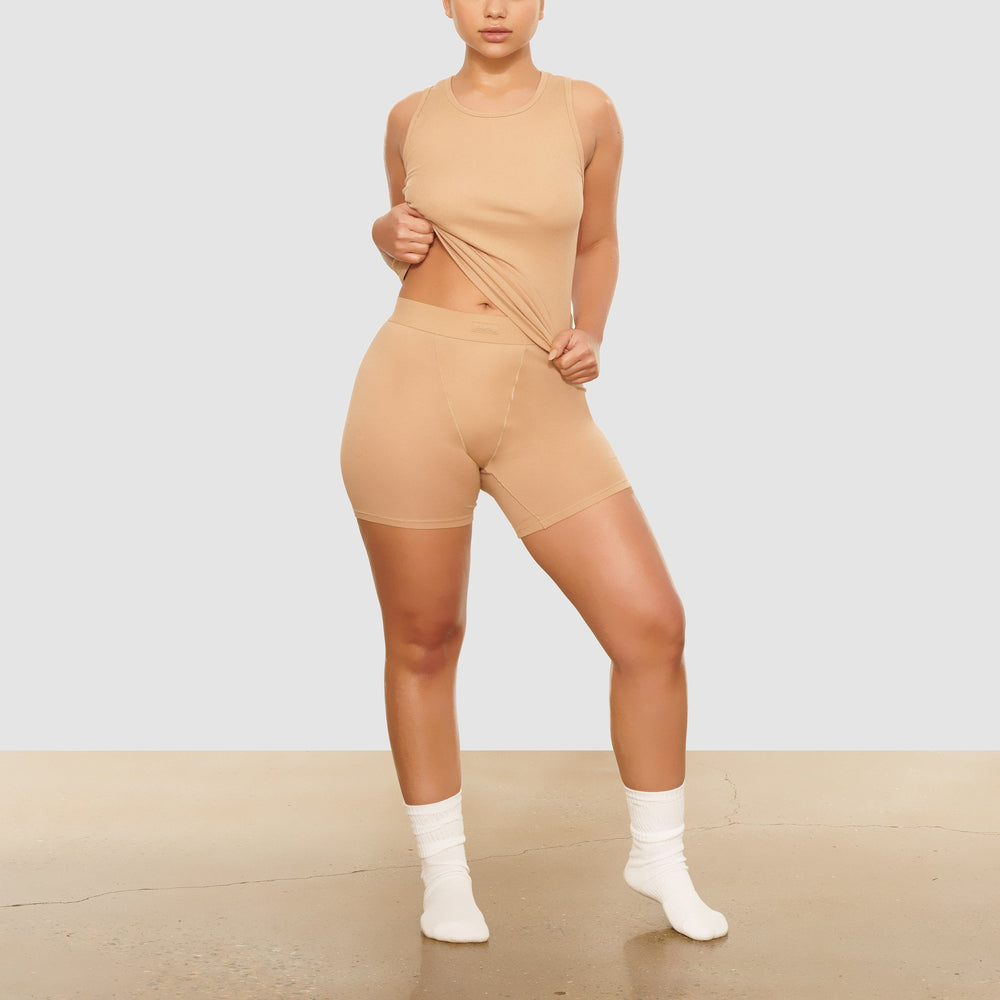 Skims BOYFRIEND Boxer Shorts Beige | KHN-251387