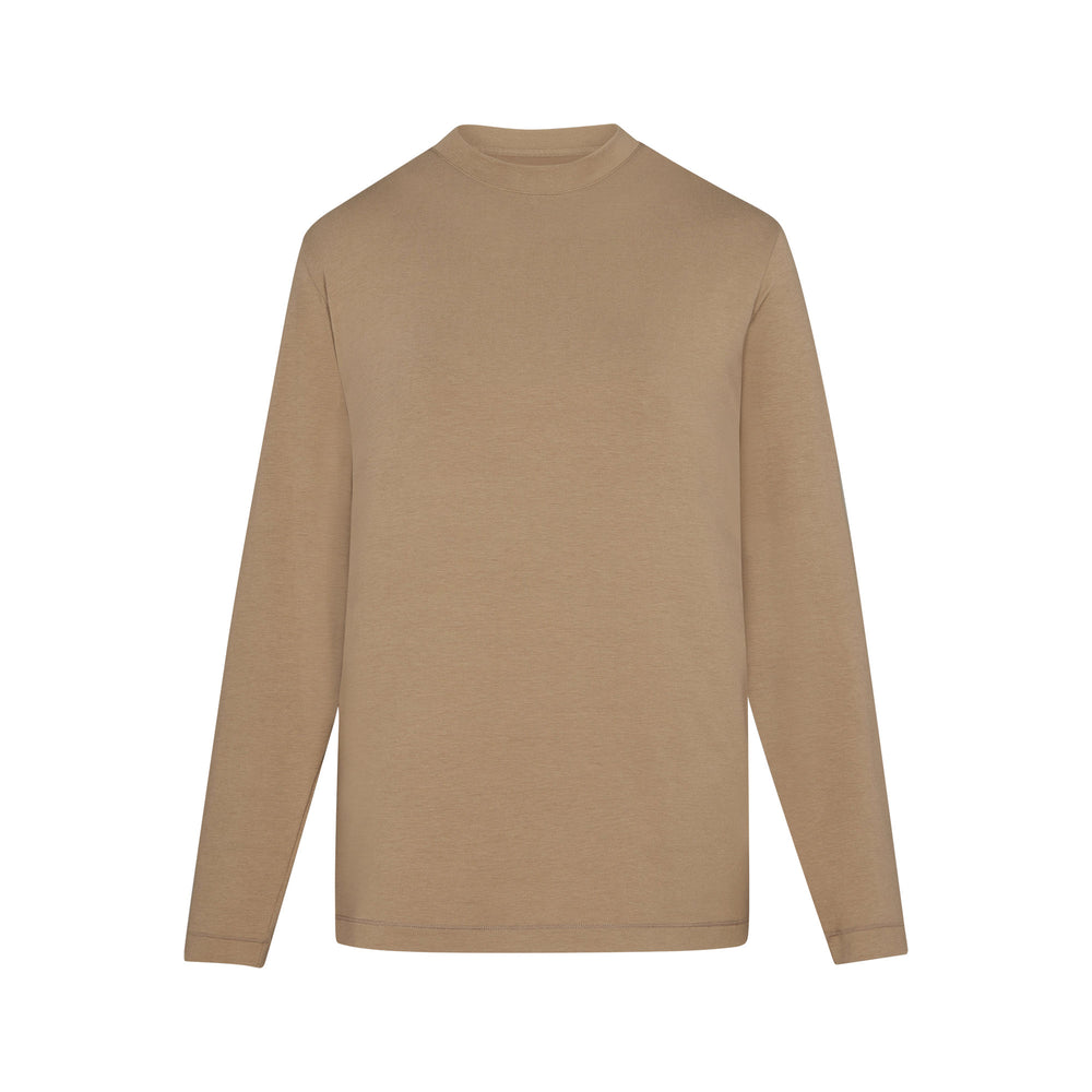 Skims BOYFRIEND LONG SLEEVE T-shirt Abrikoos | GUB-269058