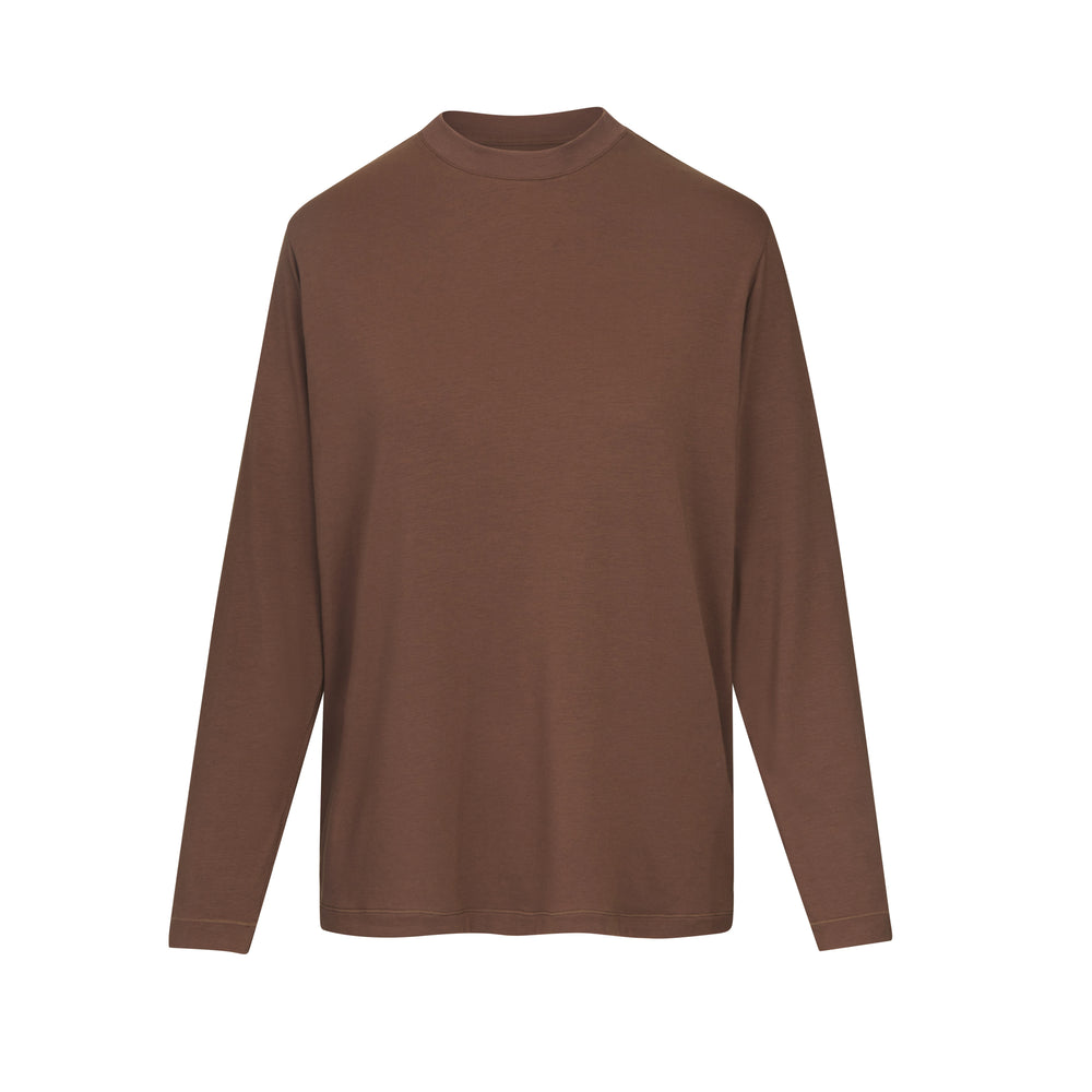 Skims BOYFRIEND LONG SLEEVE T-shirt Abrikoos | HER-519374