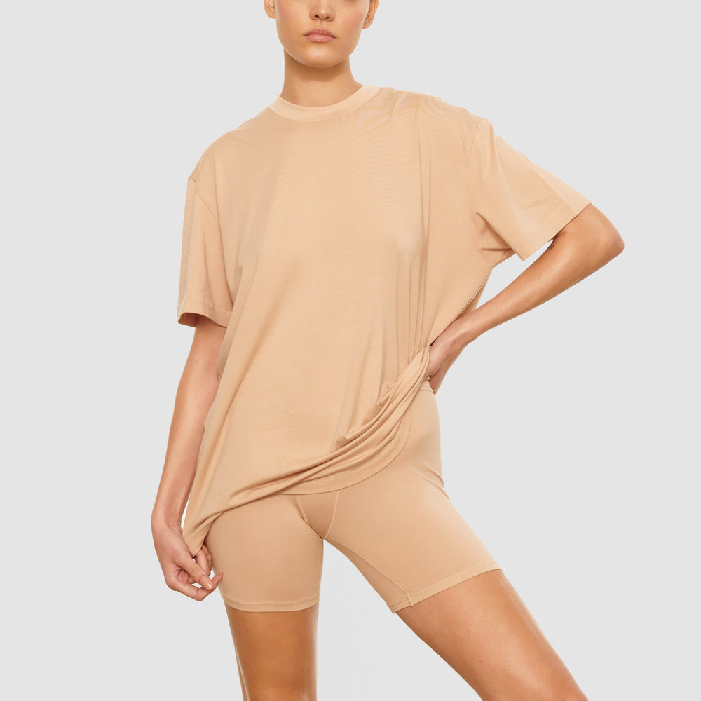 Skims BOYFRIEND T-shirt Beige | DFA-362459