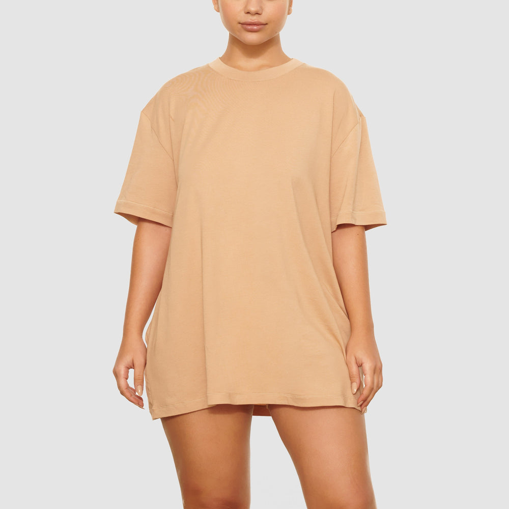Skims BOYFRIEND T-shirt Beige | DPV-723854
