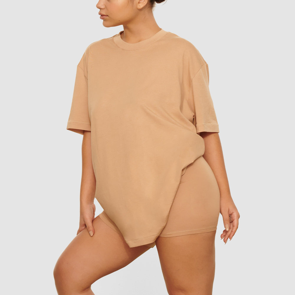 Skims BOYFRIEND T-shirt Beige | DPV-723854