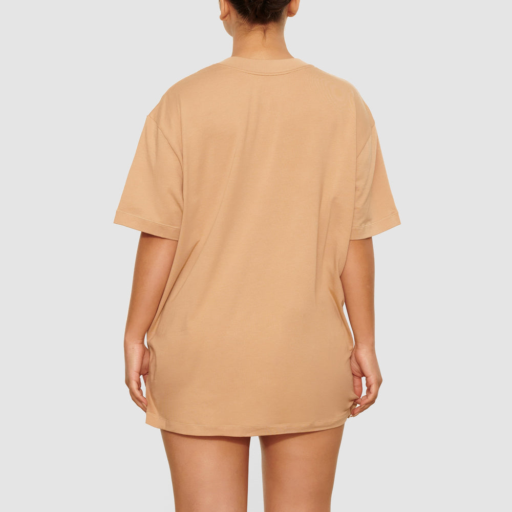 Skims BOYFRIEND T-shirt Beige | DPV-723854