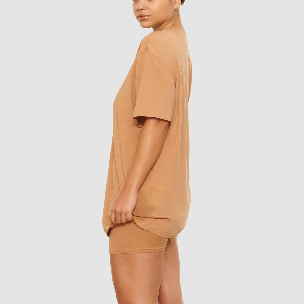 Skims BOYFRIEND T-shirt Beige | KSL-802974