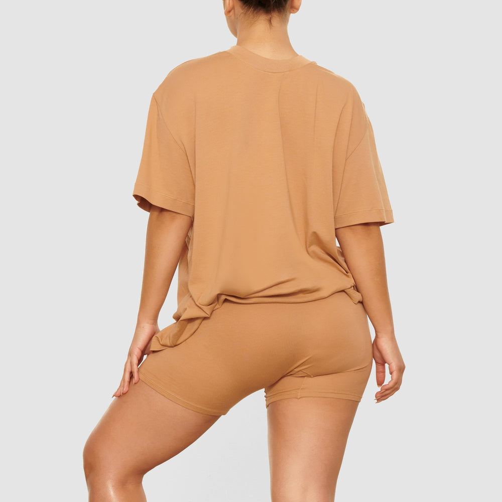 Skims BOYFRIEND T-shirt Beige | KSL-802974