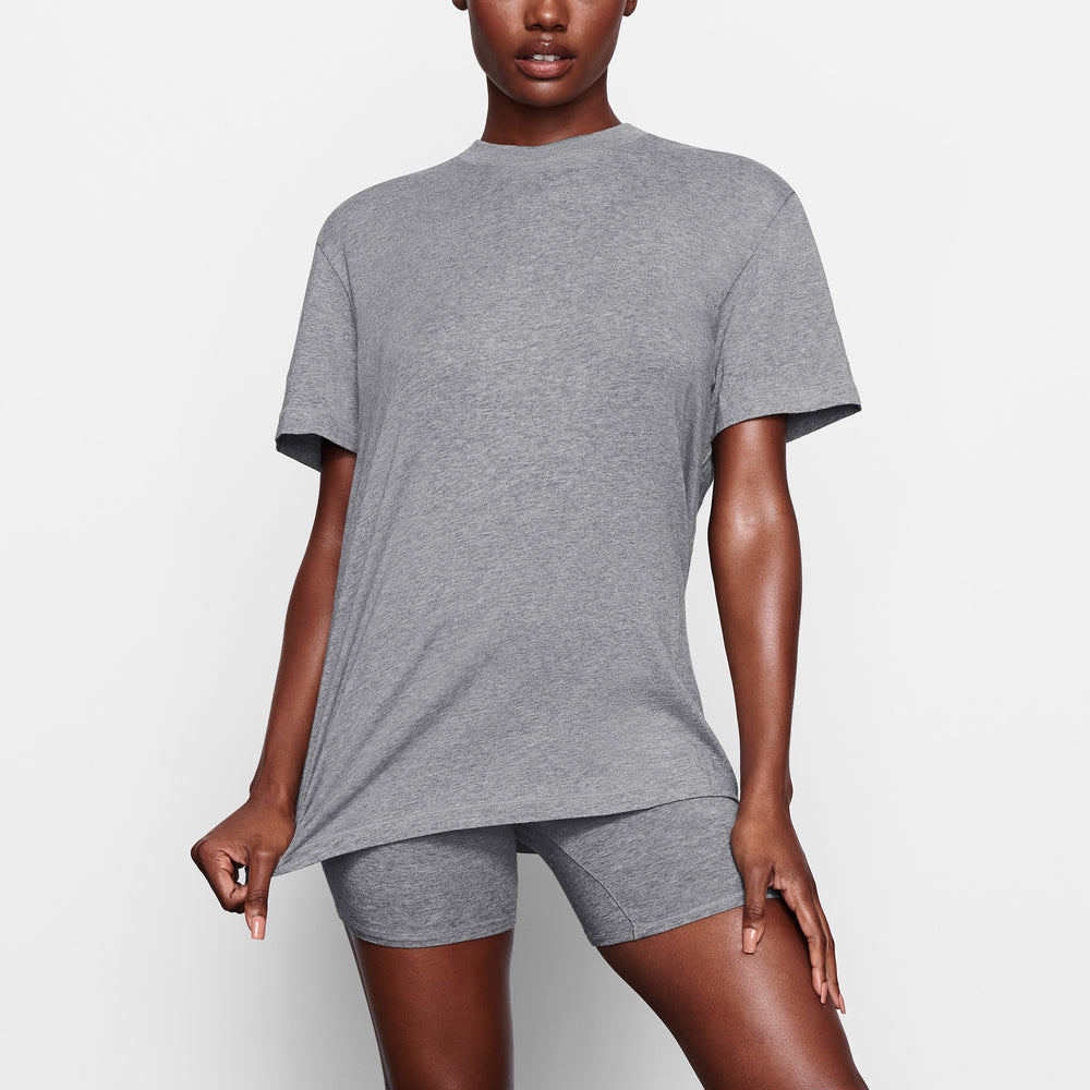 Skims BOYFRIEND T-shirt Donkergrijs | RGS-293046