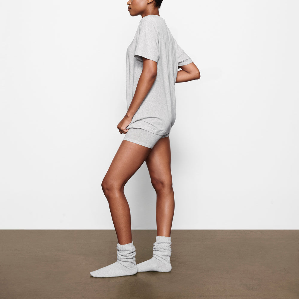 Skims BOYFRIEND T-shirt Lichtgrijs | MGU-502913