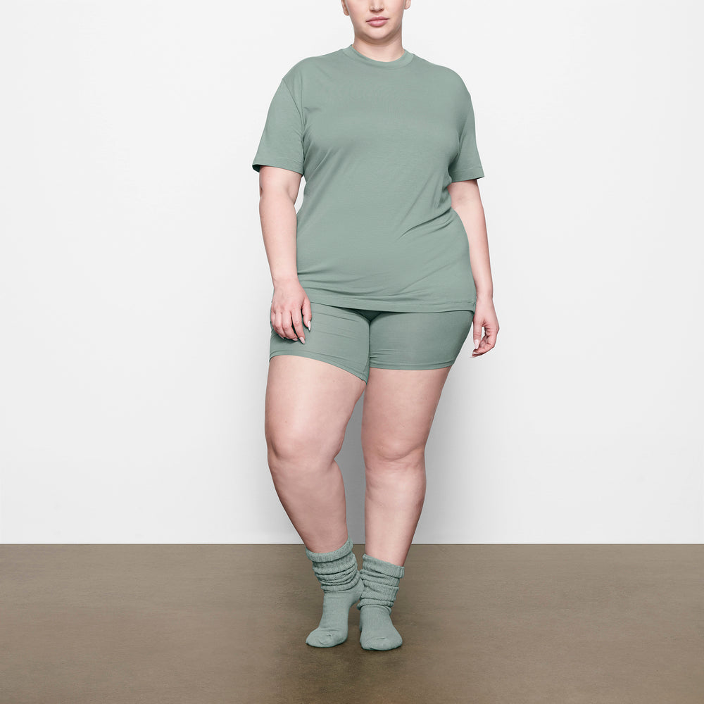 Skims BOYFRIEND T-shirt Lichtgroen | UXM-697014