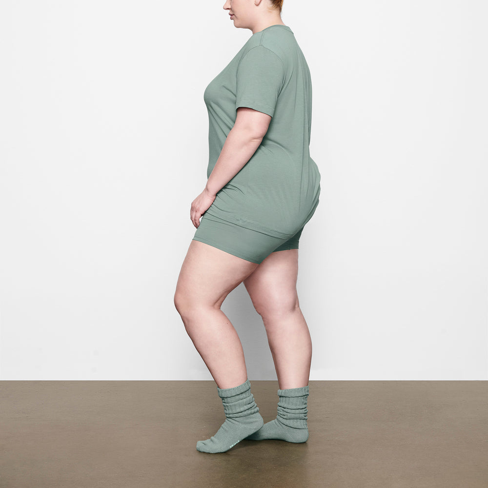 Skims BOYFRIEND T-shirt Lichtgroen | UXM-697014