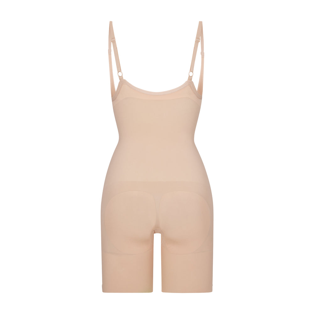 Skims BUTT ENHANCING Open Bust Bodysuit Beige | IJQ-704159