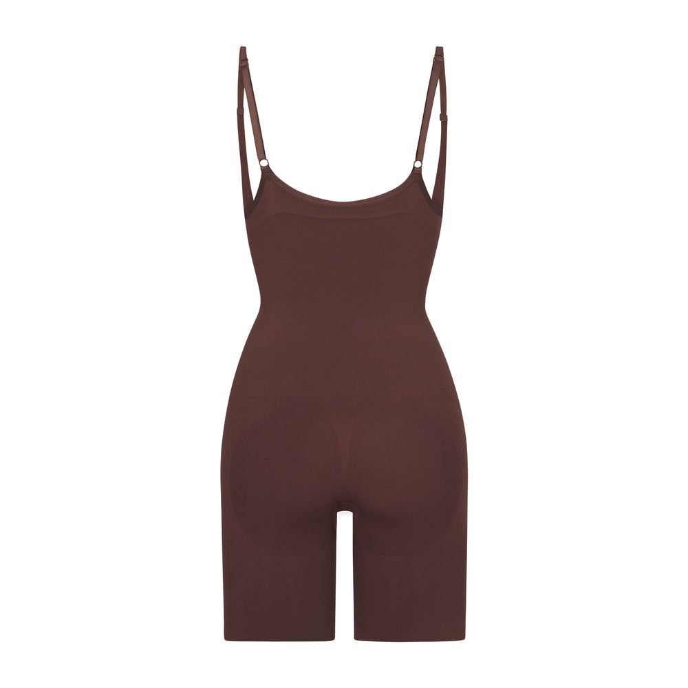 Skims BUTT ENHANCING Open Bust Bodysuit Chocola | LRH-197582