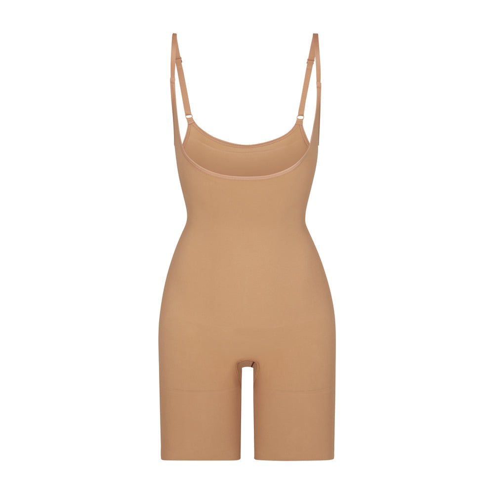 Skims BUTT ENHANCING Open Bust Bodysuit Beige | RNB-562438