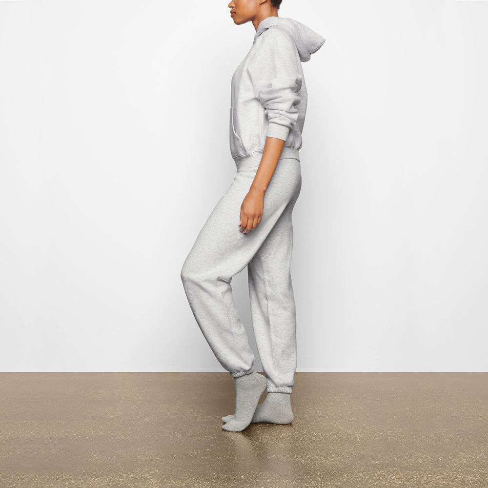 Skims COTTON FLEECE PULLOVER Hoodie Lichtgrijs | BVZ-632091