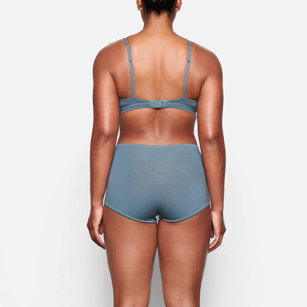 Skims COTTON JERSEY Boy Short Blauw | DSL-054789