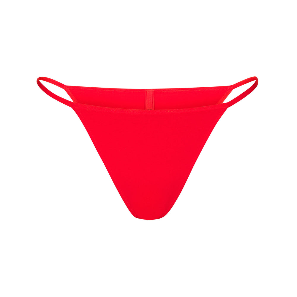 Skims COTTON JERSEY STRING Bikini Rood | PGH-183740
