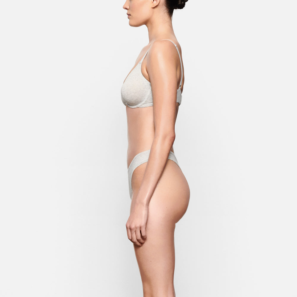 Skims COTTON JERSEY T-shirt Bra Lichtgrijs | EHV-306714
