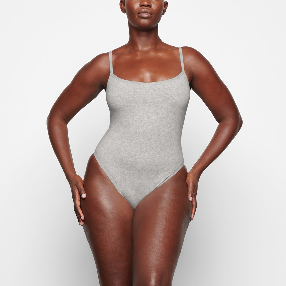 Skims COTTON LOGO Cotton Bodysuit Lichtgrijs | PEZ-279531
