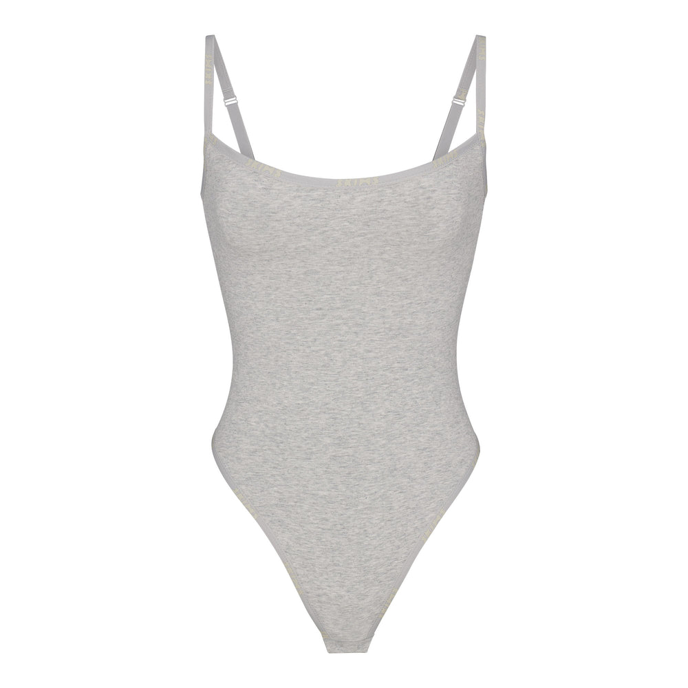 Skims COTTON LOGO Cotton Bodysuit Lichtgrijs | PEZ-279531