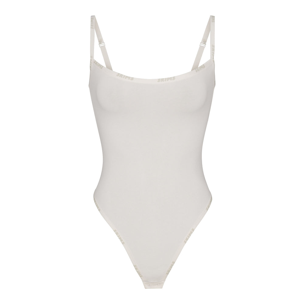 Skims COTTON LOGO Cotton Bodysuit Wit | WFG-783945
