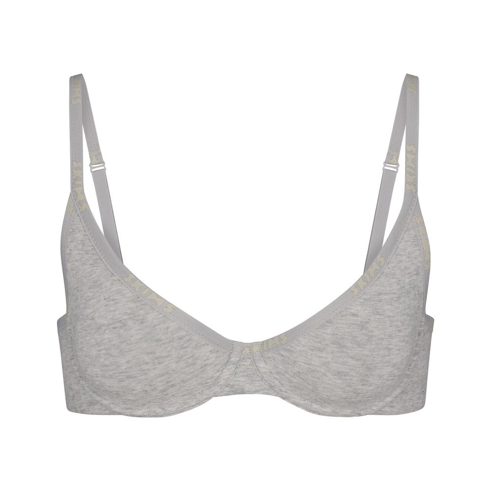 Skims COTTON LOGO DEMI Underwire Bra Lichtgrijs | OGR-821679