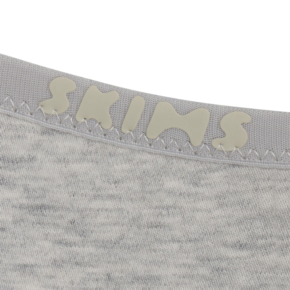 Skims COTTON LOGO DIPPED Thong Lichtgrijs | XSI-730965