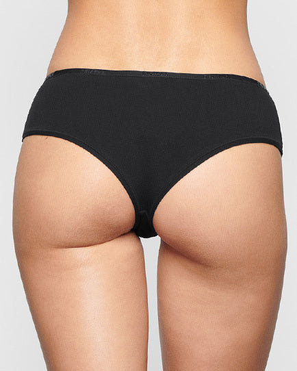 Skims COTTON LOGO Hipster Zwart | UTL-195247
