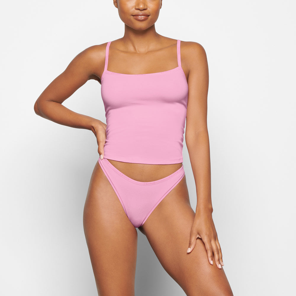Skims COTTON LOGO Tank Roze | WLS-487320