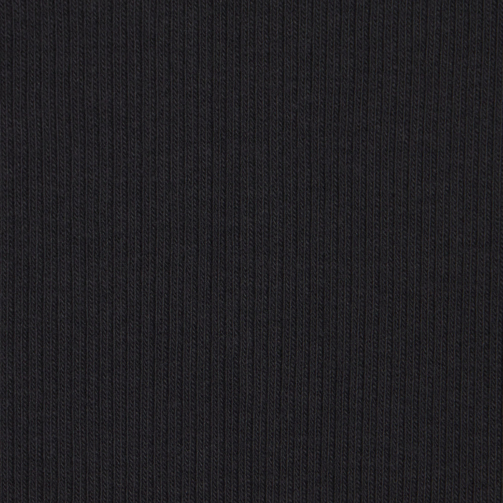 Skims COTTON RIB HENLEY LONG SLEEVE T-shirt Zwart | ZXN-245981