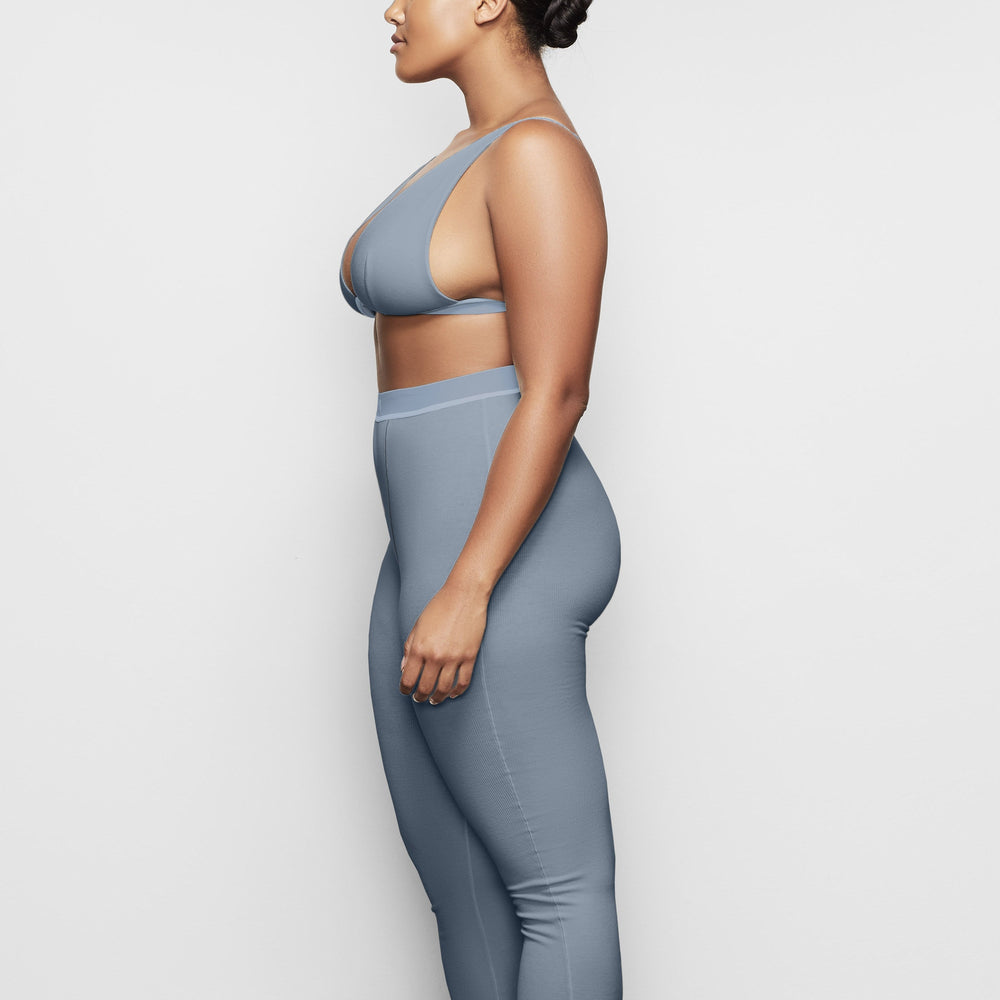 Skims COTTON RIB Leggings Blauw | UEQ-217965