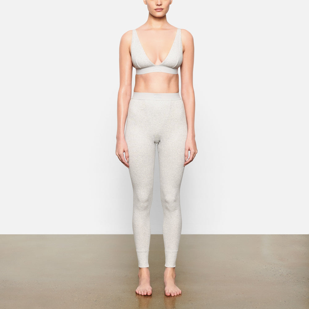 Skims COTTON RIB Leggings Lichtgrijs | KIX-546137