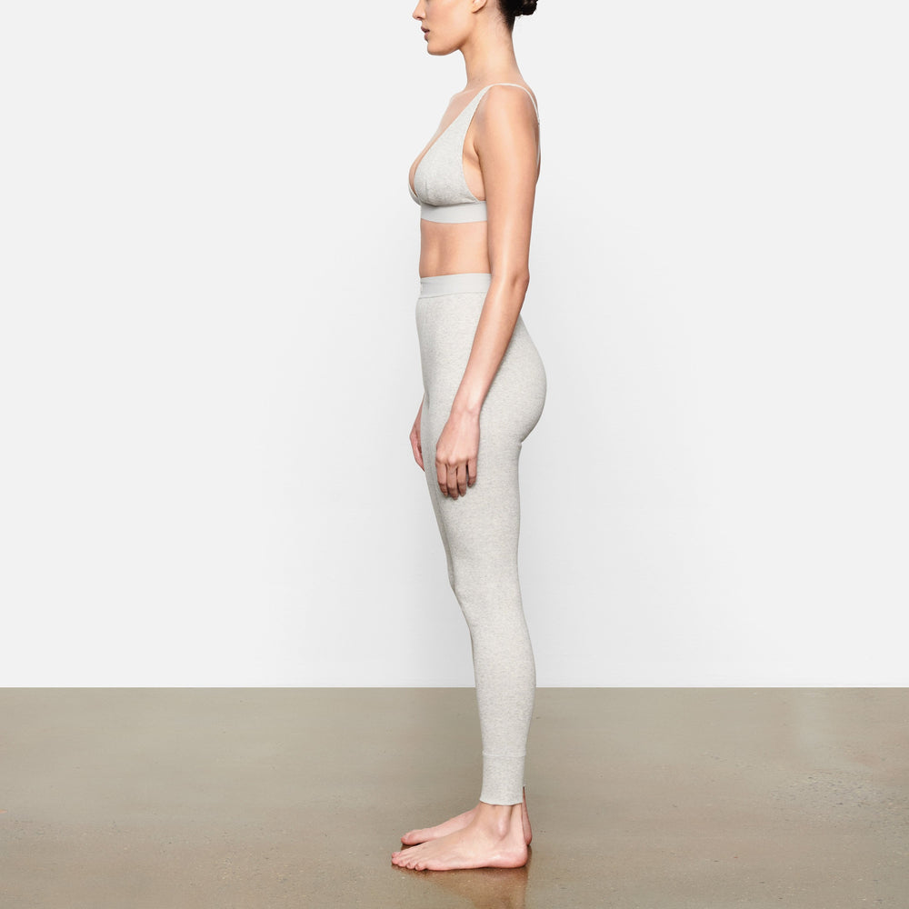 Skims COTTON RIB Leggings Lichtgrijs | KIX-546137