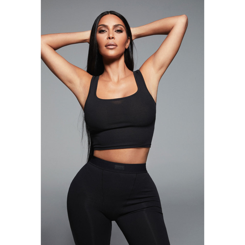 Skims COTTON RIB Leggings Lichtgrijs | KIX-546137