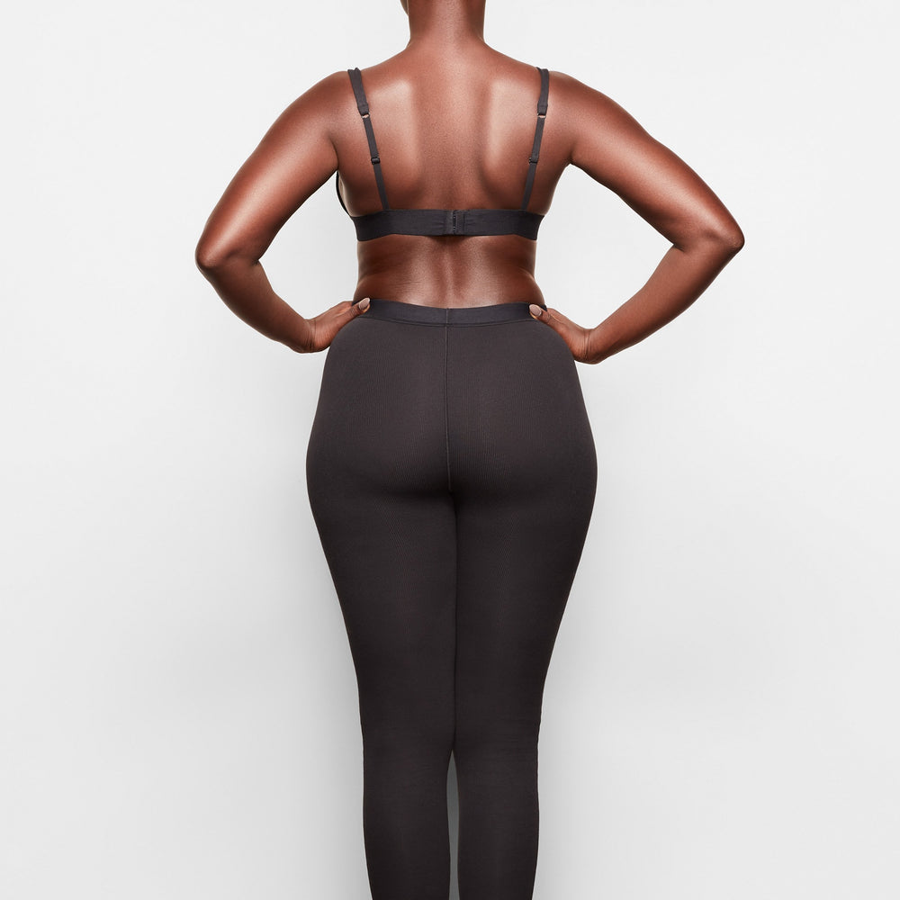 Skims COTTON RIB Leggings Zwart | VNH-609851