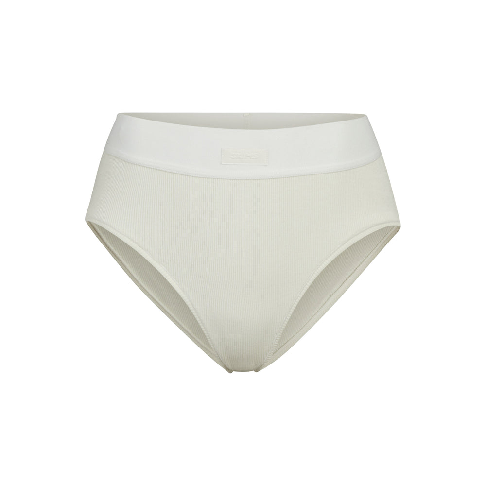 Skims COTTON RIB MID RISE Brief Wit | OYL-670491