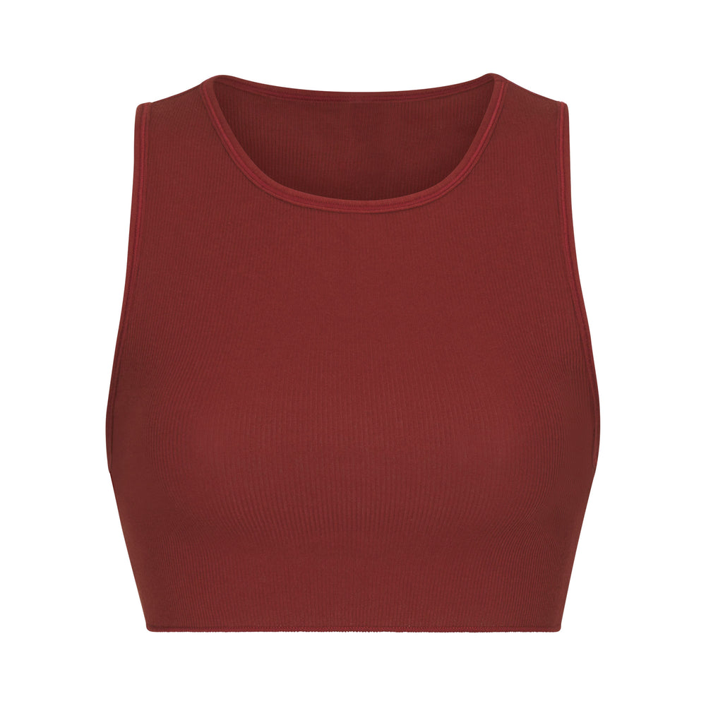 Skims COTTON RIB SUPER CROP Tank Dieprood | VTZ-817456
