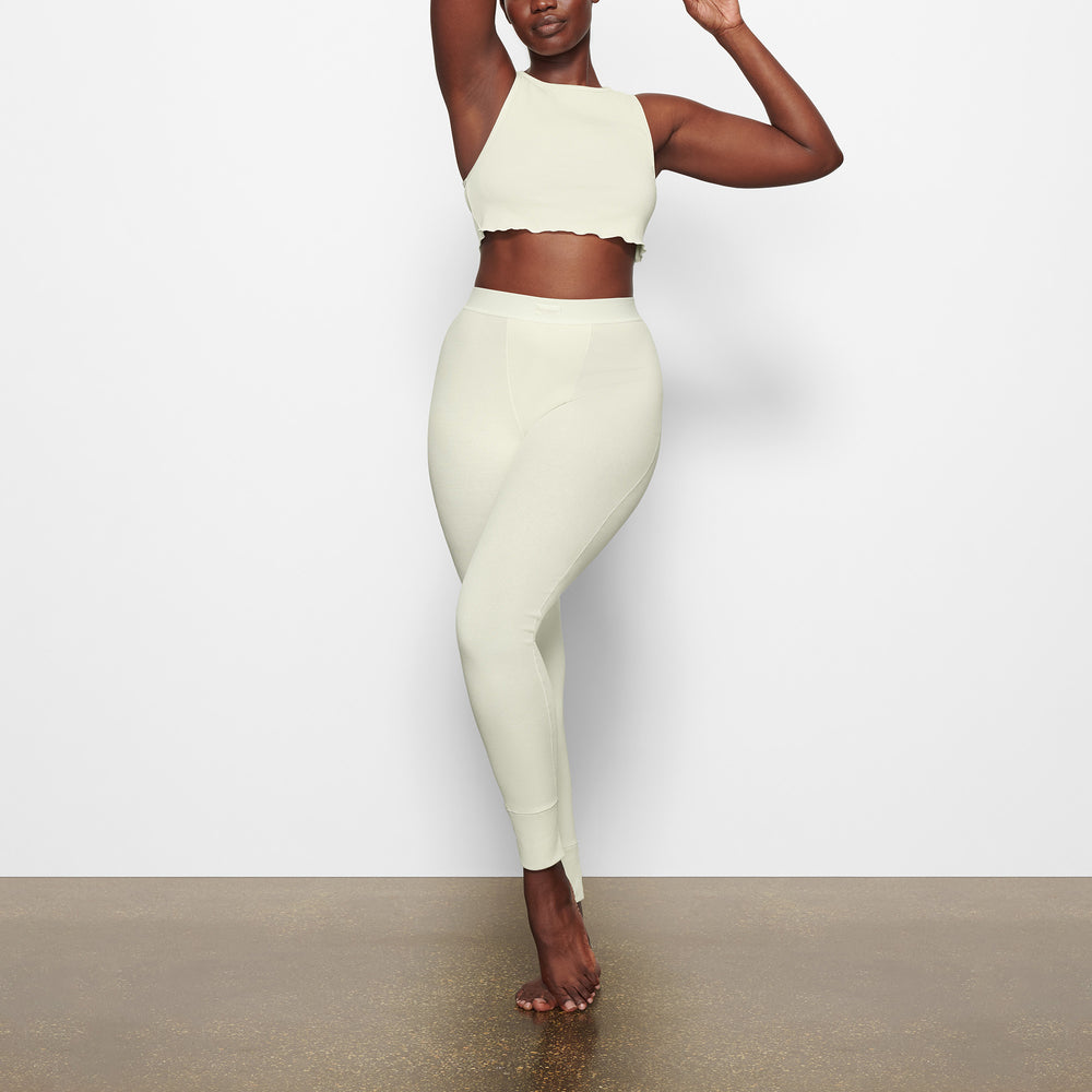 Skims COTTON RIB SUPER CROP Tank Wit | MZN-965782