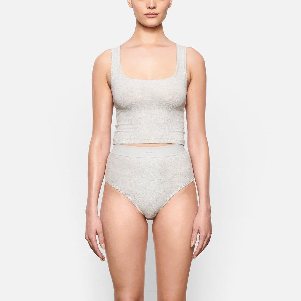 Skims COTTON RIB Tank Lichtgrijs | VFB-921650