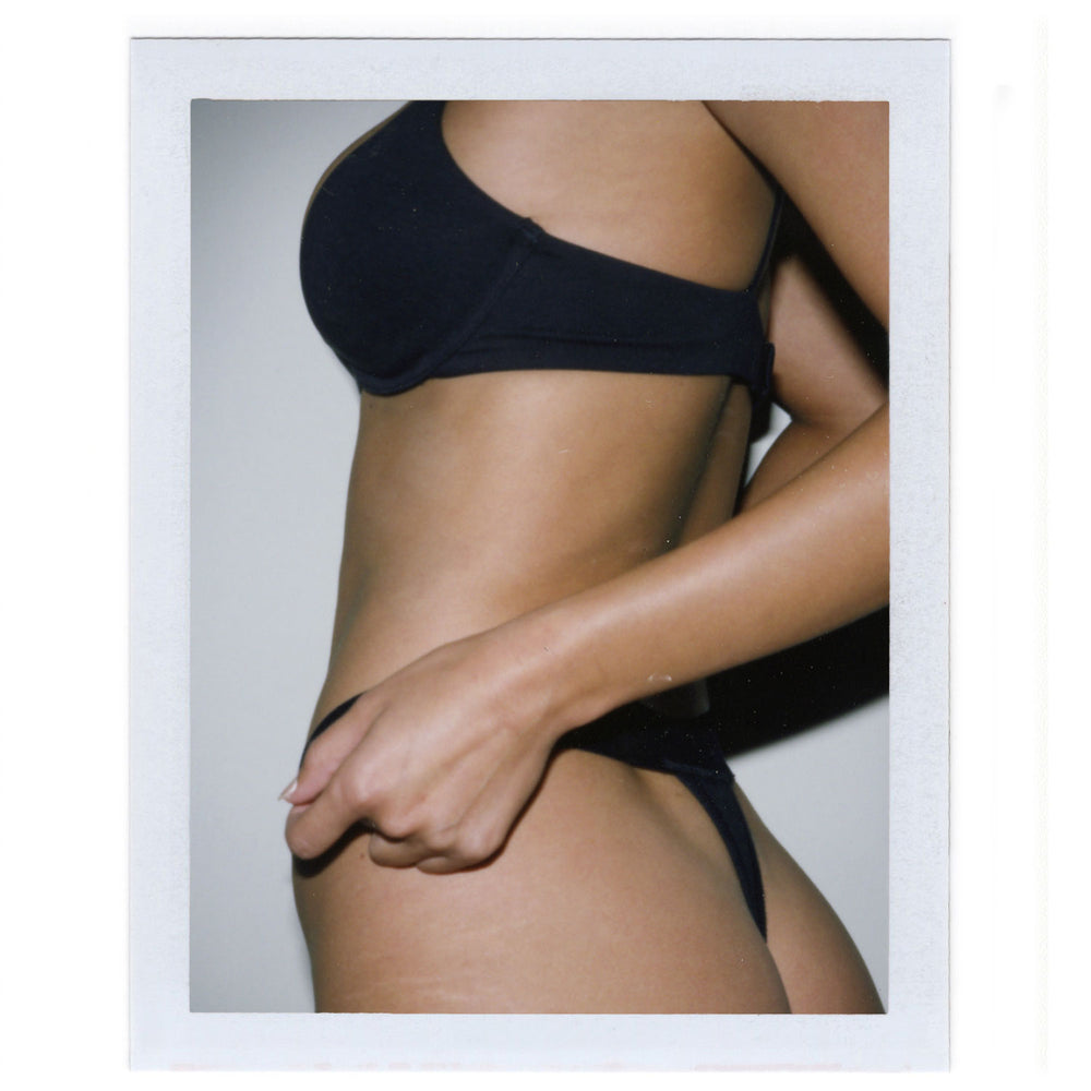 Skims COTTON RIB Thong Wit | XOQ-274850
