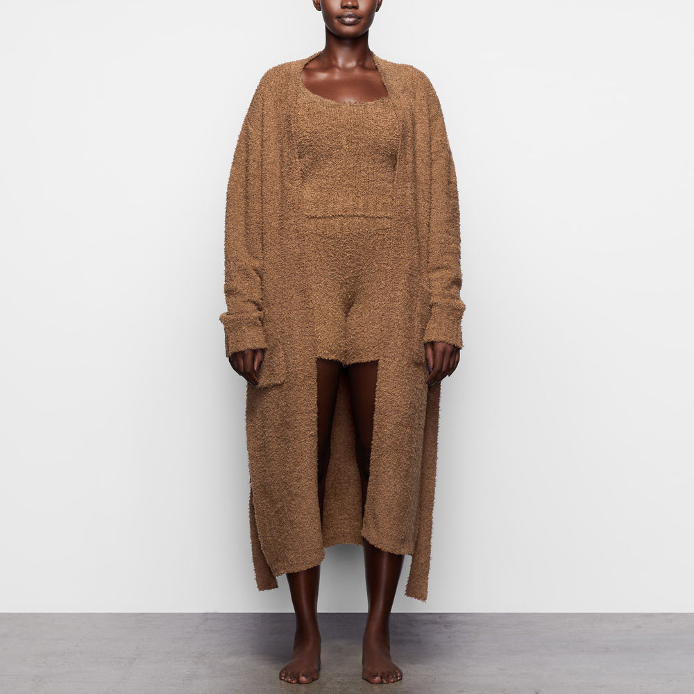 Skims COZY KNIT Badjas Bruin | OWU-321950