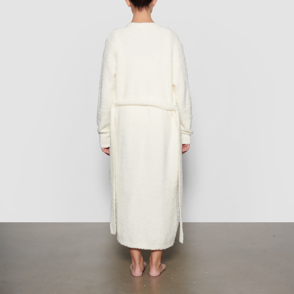 Skims COZY KNIT Badjas Wit | POI-835041