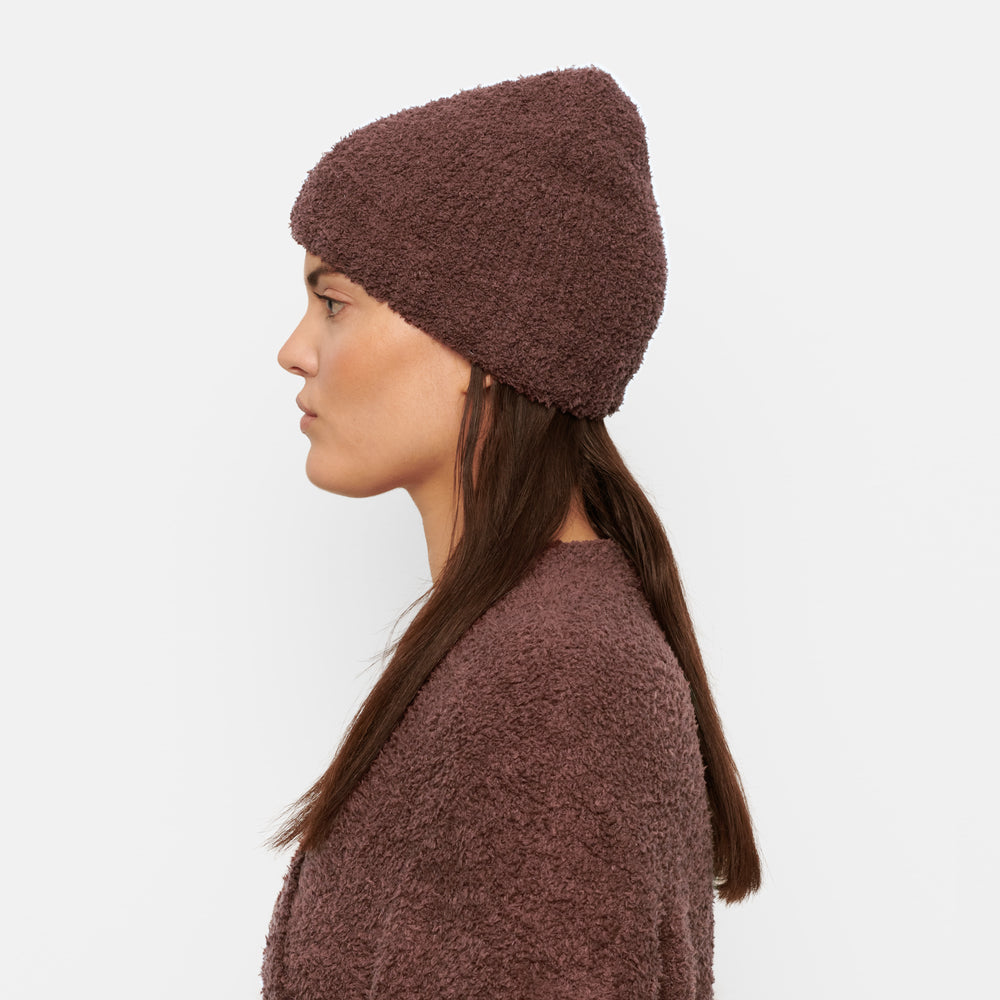Skims COZY KNIT Muts Donkerrood | LKH-165498