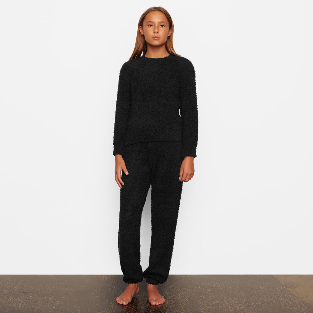 Skims COZY KNIT PULLOVER Kinderen Zwart | HWU-245379