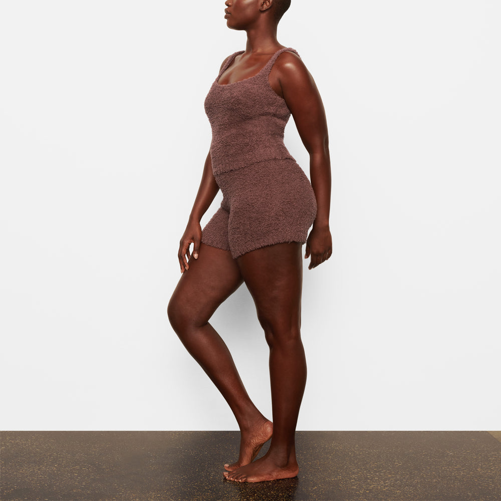 Skims COZY KNIT Tank Donkerrood | CES-125697