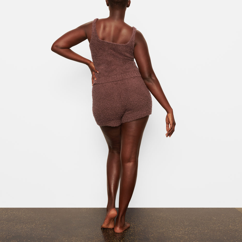Skims COZY KNIT Tank Donkerrood | CES-125697
